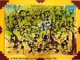 la forêt des singes - huile