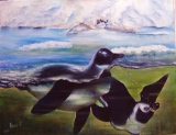 pingouins - huile