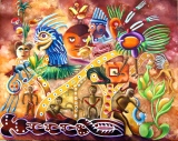 L'oiseau bleu - Téotihuacan